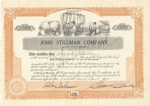 John Stillman Co. - Stock Certificate